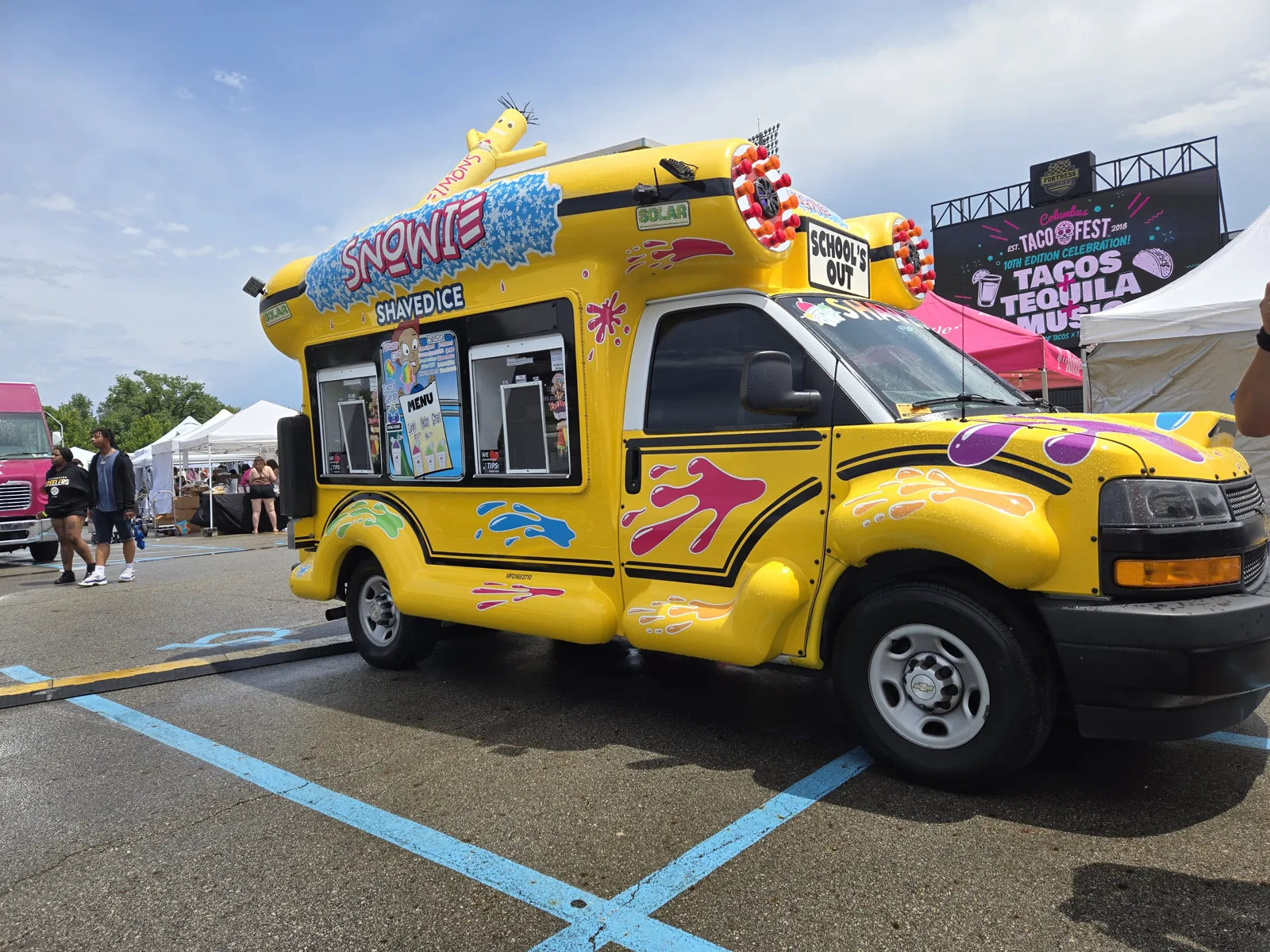 The bus at Columbus Taco Fest